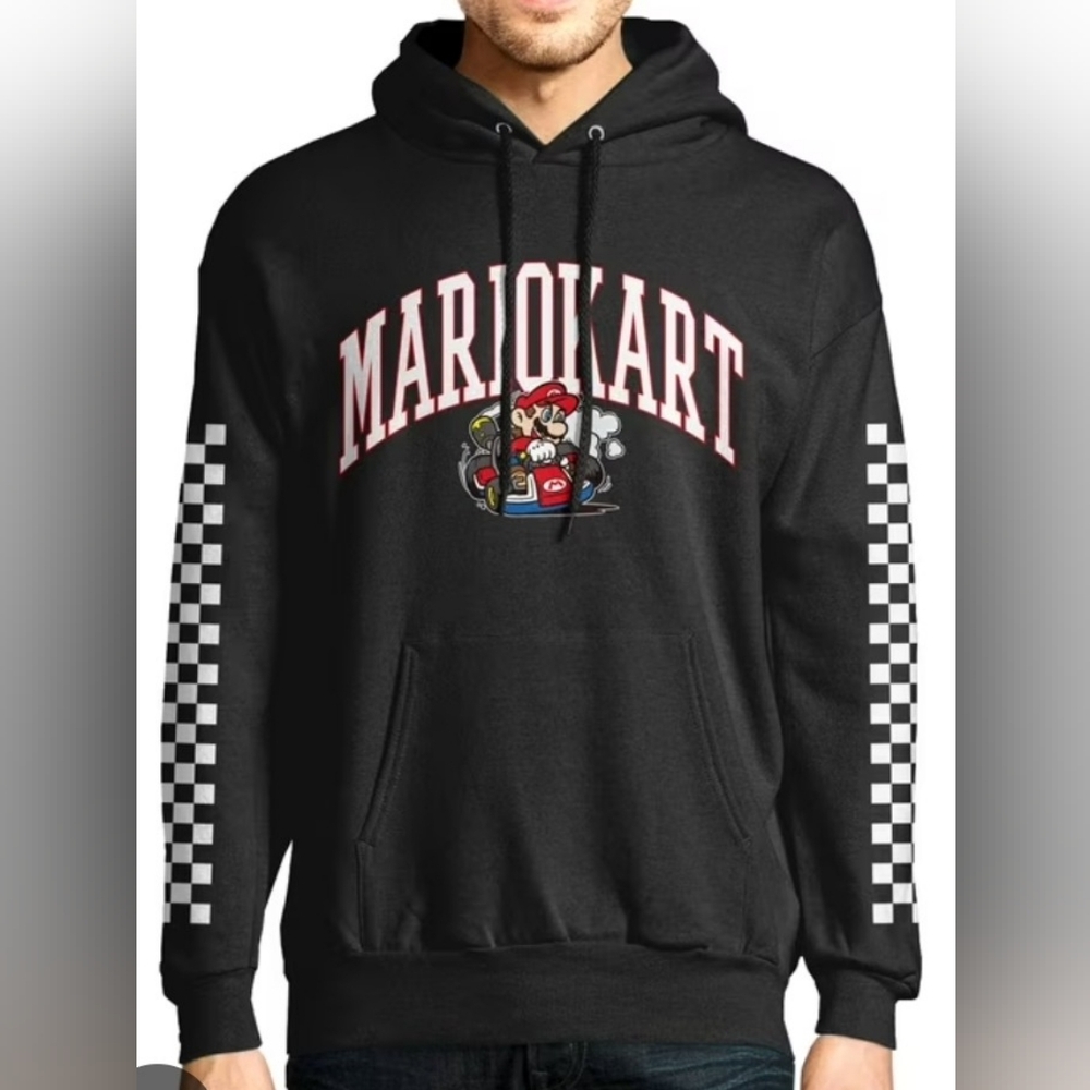 5-033 MARIOKART Graphic Design Hoodie size 18